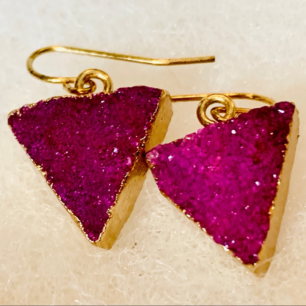 🆕Pink Druzy Earrings